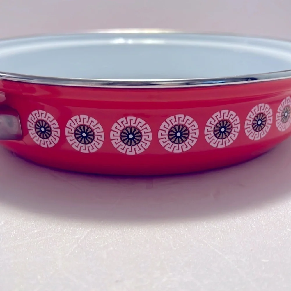 NOS Vintage Enamel 10” Fry Pan MCM